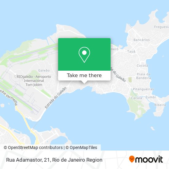 Mapa Rua Adamastor, 21