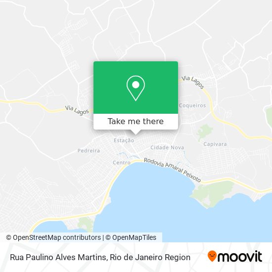 Mapa Rua Paulino Alves Martins