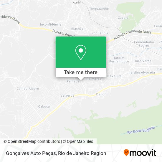 Mapa Gonçalves Auto Peças