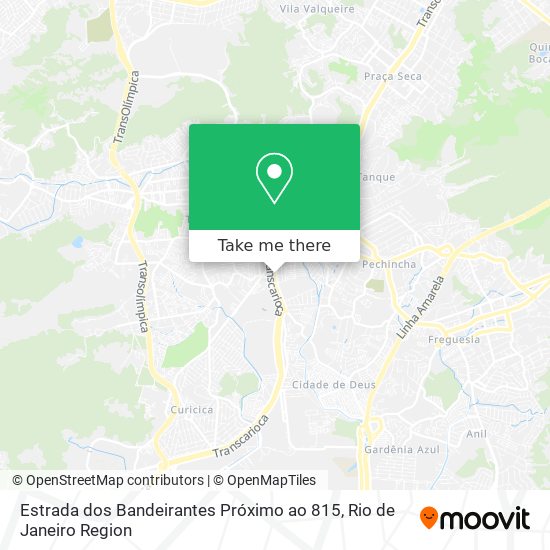 Estrada dos Bandeirantes Próximo ao 815 map