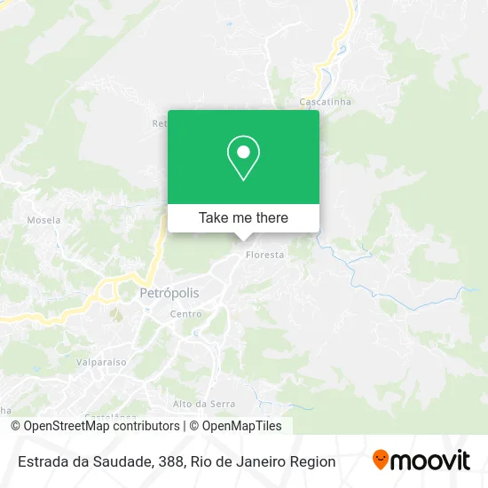 Estrada da Saudade, 388 map