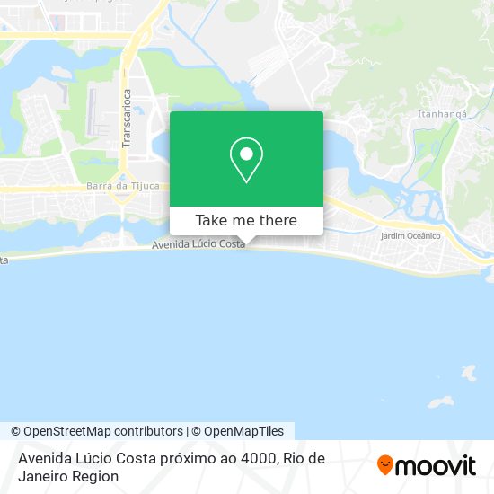 Mapa Avenida Lúcio Costa próximo ao 4000