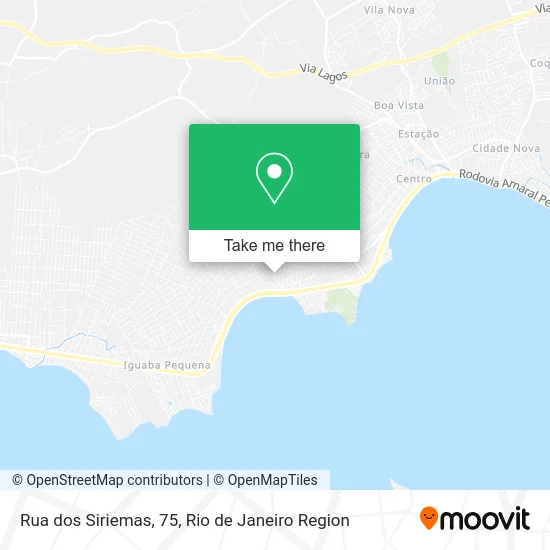 Rua dos Siriemas, 75 map