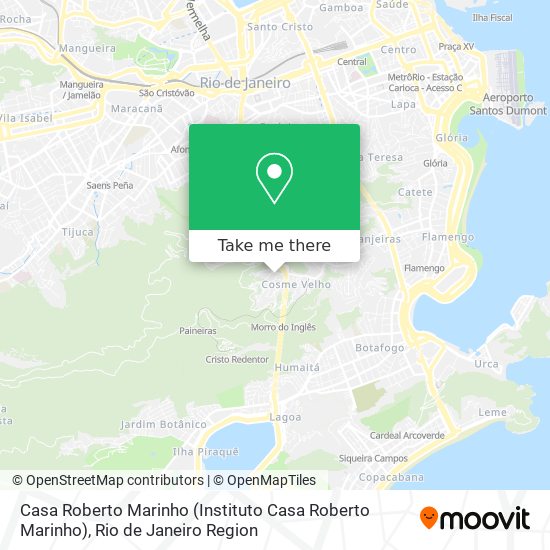 Mapa Casa Roberto Marinho