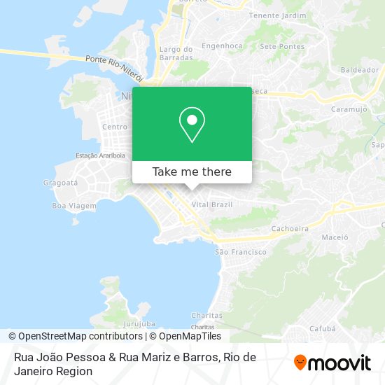 Mapa Rua João Pessoa & Rua Mariz e Barros