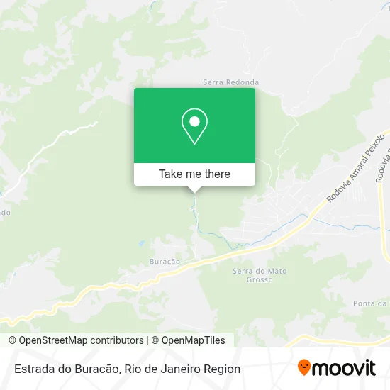 Estrada do Buracão map