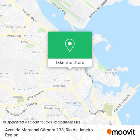 Avenida Marechal Câmara 233 map
