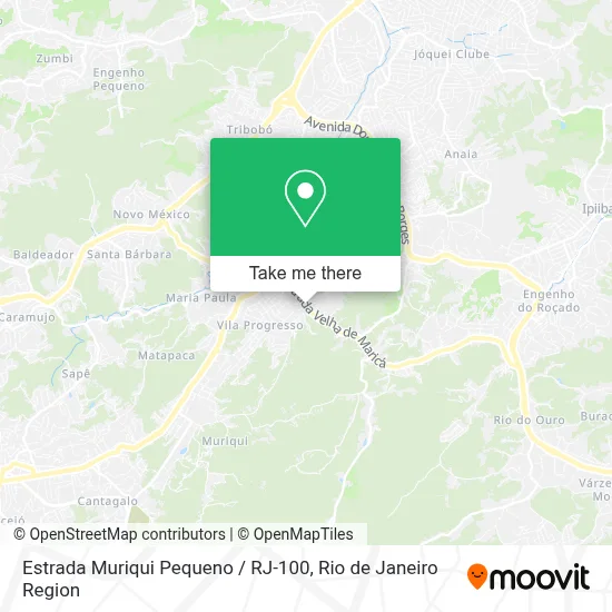Estrada Muriqui Pequeno / RJ-100 map