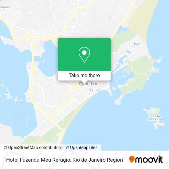 Hotel Fazenda Meu Refugio map