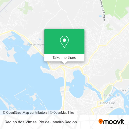 Regiao dos Vimes map