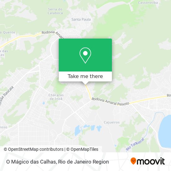 Mapa O Mágico das Calhas