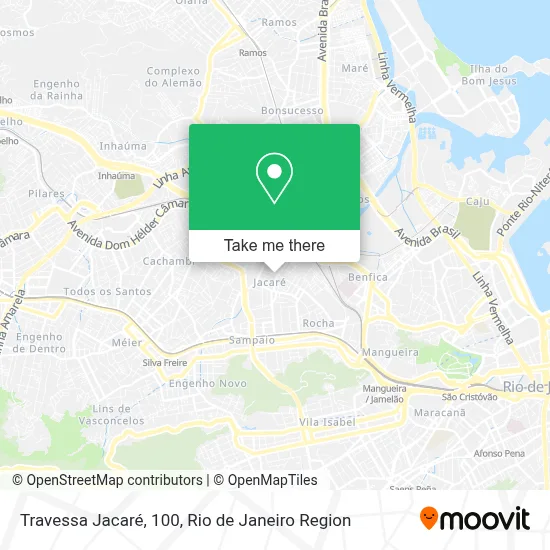 Travessa Jacaré, 100 map