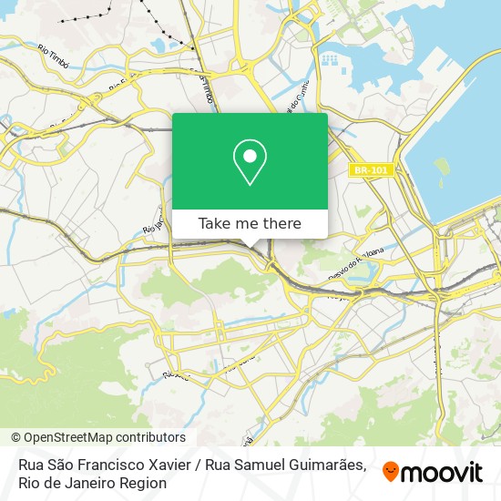 Rua São Francisco Xavier / Rua Samuel Guimarães map