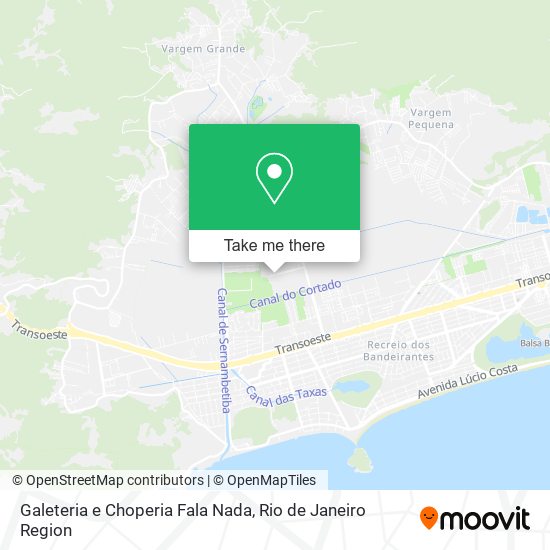 Mapa Galeteria e Choperia Fala Nada