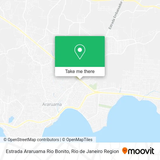 Estrada Araruama Rio Bonito map