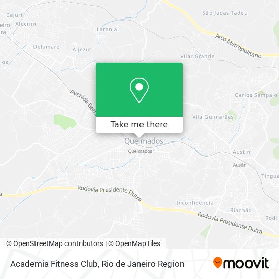 Academia Fitness Club map