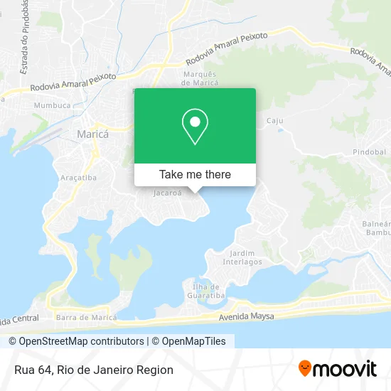 Rua 64 map