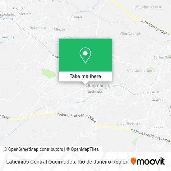 Laticínios Central Queimados map
