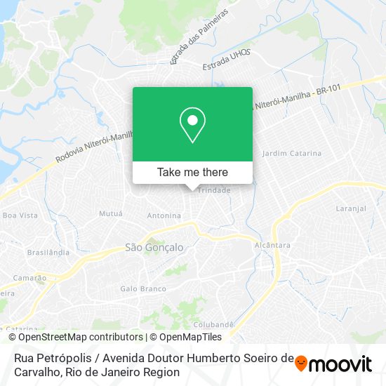 Rua Petrópolis / Avenida Doutor Humberto Soeiro de Carvalho map