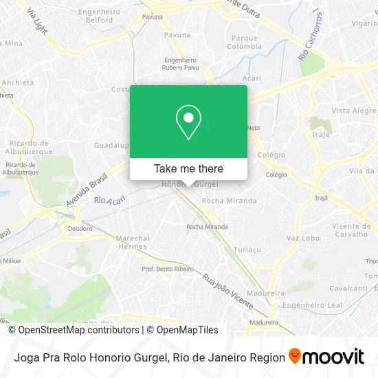 Joga Pra Rolo Honorio Gurgel map