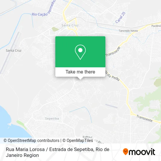 Rua Maria Lorosa / Estrada de Sepetiba map