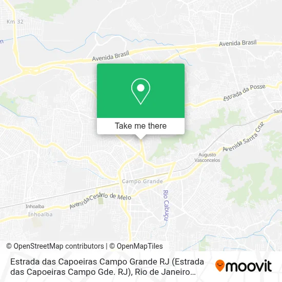 Estrada das Capoeiras Campo Grande RJ map