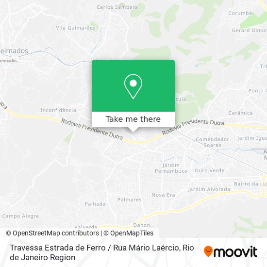 Travessa Estrada de Ferro / Rua Mário Laércio map