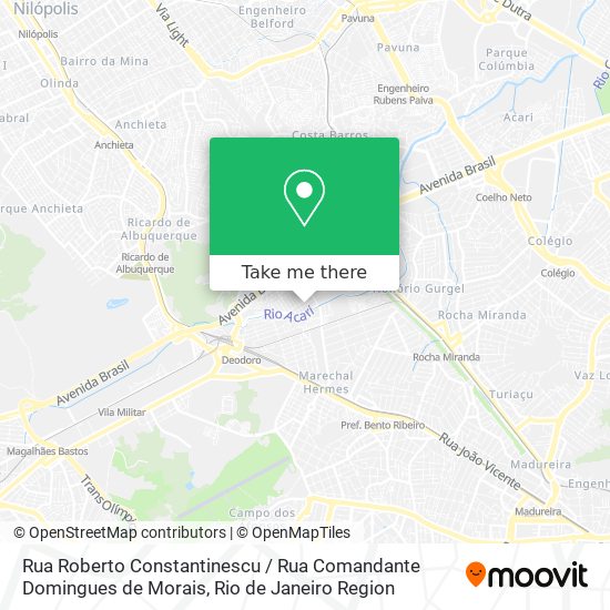 Mapa Rua Roberto Constantinescu / Rua Comandante Domingues de Morais