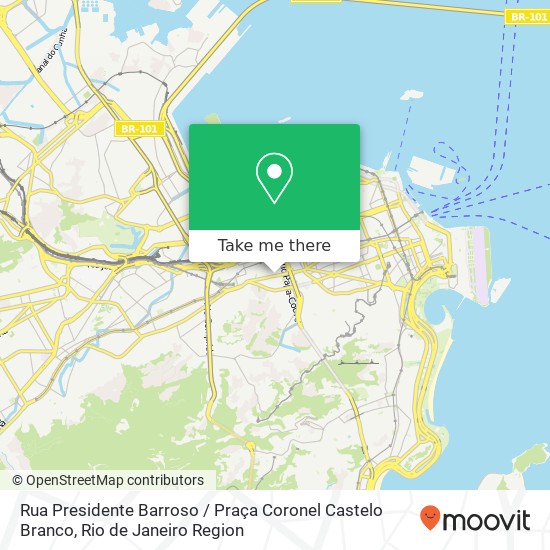 Mapa Rua Presidente Barroso / Praça Coronel Castelo Branco