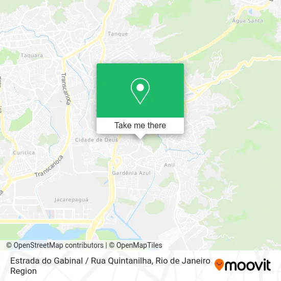 Estrada do Gabinal / Rua Quintanilha map