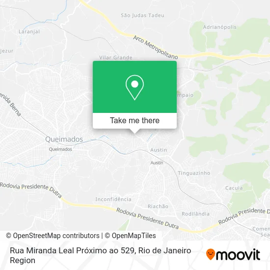 Rua Miranda Leal Próximo ao 529 map