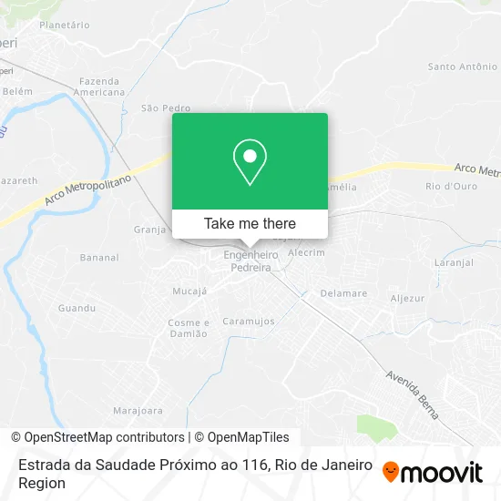 Estrada da Saudade Próximo ao 116 map