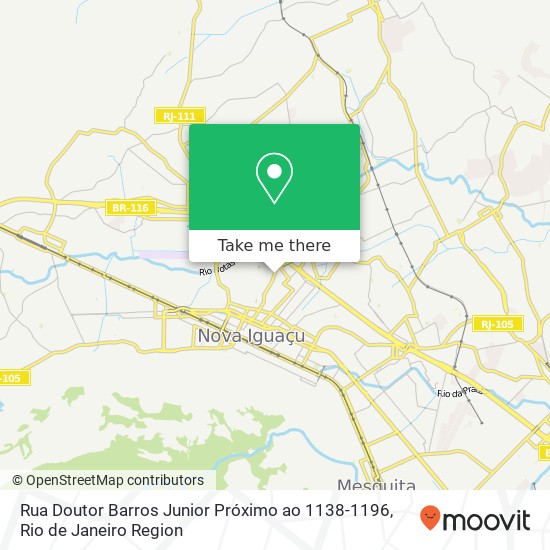 Mapa Rua Doutor Barros Junior Próximo ao 1138-1196