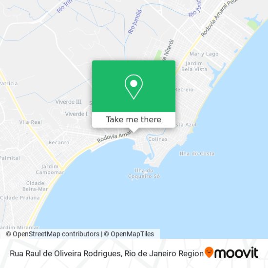 Mapa Rua Raul de Oliveira Rodrigues