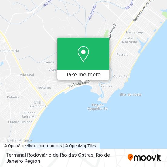 Terminal Rodoviário de Rio das Ostras map