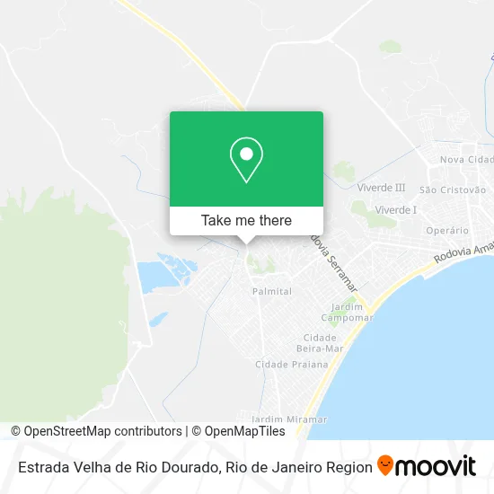 Estrada Velha de Rio Dourado map