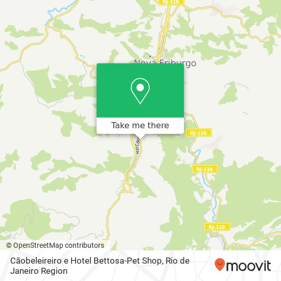 Mapa Cãobeleireiro e Hotel Bettosa-Pet Shop