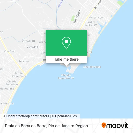 Praia da Boca da Barra map