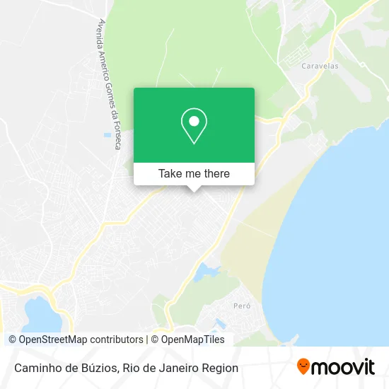 Caminho de Búzios map