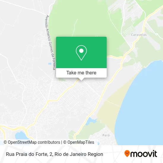 Rua Praia do Forte, 2 map