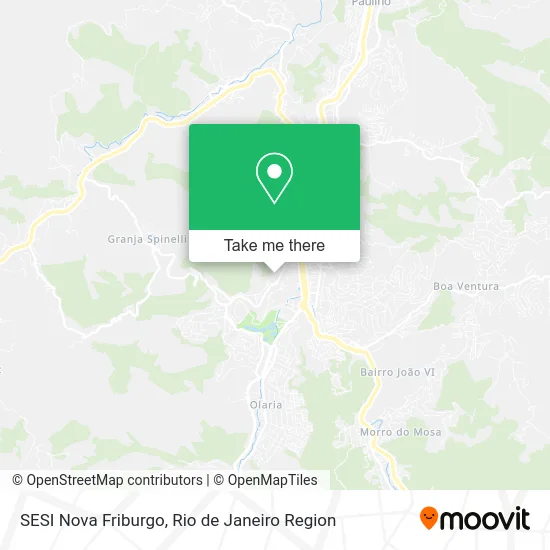 SESI Nova Friburgo map