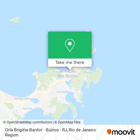 Orla Brigitte Bardot - Búzios - RJ map
