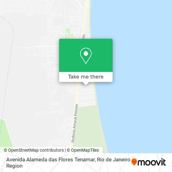 Avenida Alameda das Flores Tenamar map
