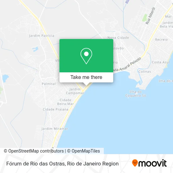 Fórum de Rio das Ostras map