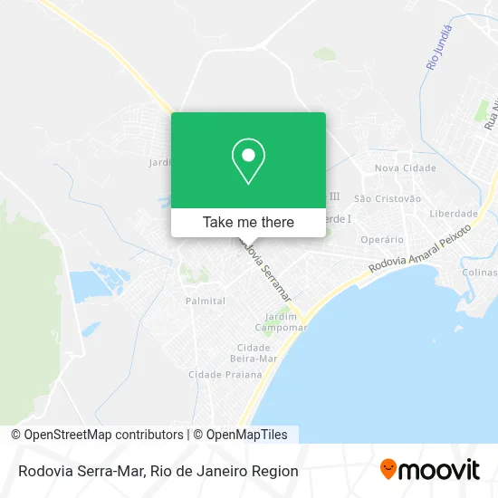Rodovia Serra-Mar map