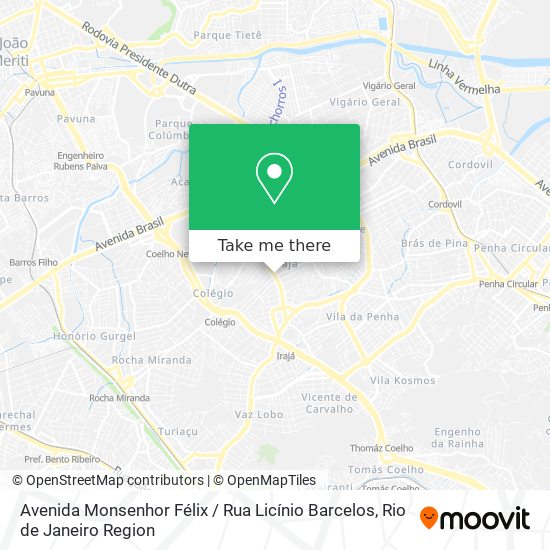 Avenida Monsenhor Félix / Rua Licínio Barcelos map