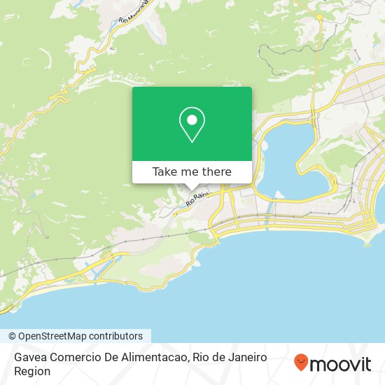 Mapa Gavea Comercio De Alimentacao