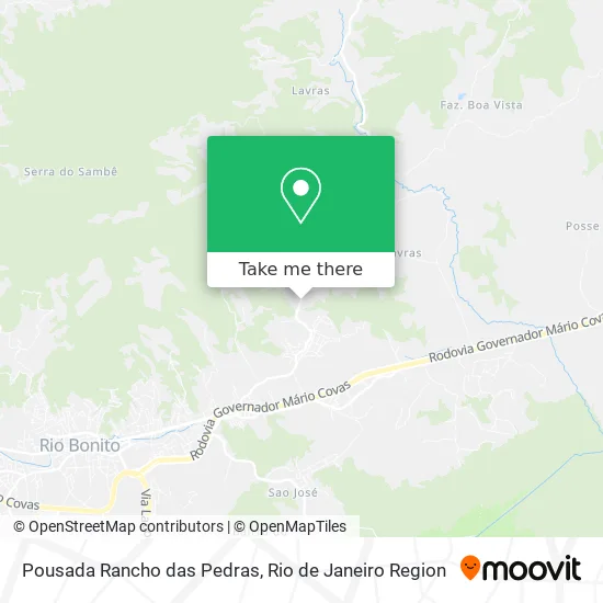Pousada Rancho das Pedras map