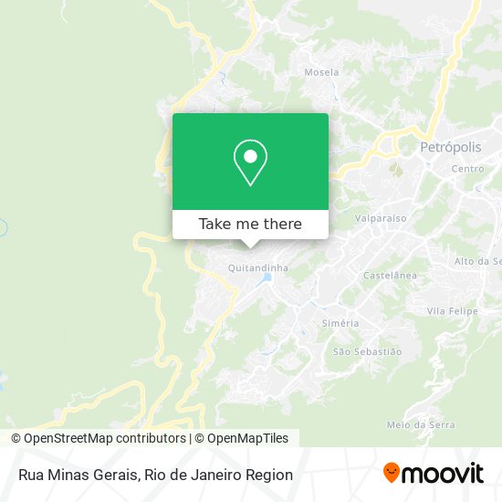 Rua Minas Gerais map