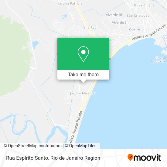 Rua Espírito Santo map